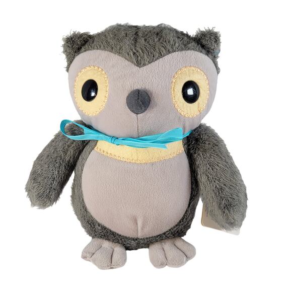 Kohl's Cares Owl Plush Stuffed Animal Gray Yellow Eyes 10" Toy Stuffie - Picture 5 of 12